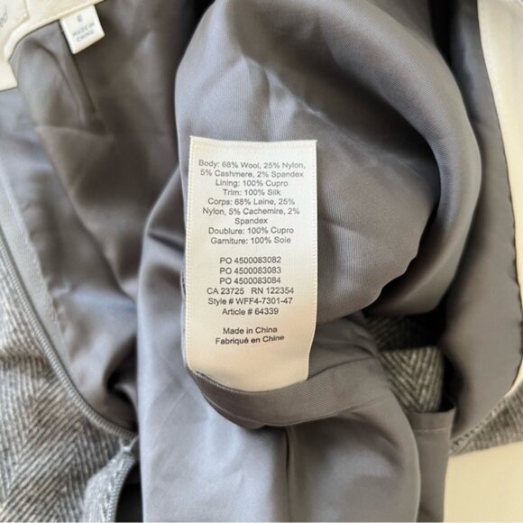 Aritzia Wilfred Wool Cashmere Skirt in Heringbone - Picture 5 of 8